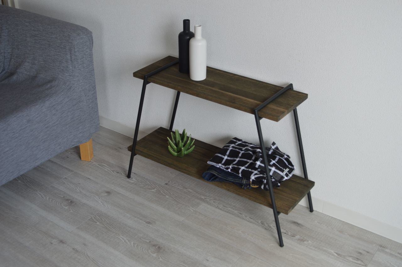 COLLEND コレンド<br>Iron Leg Rack 2段 アイアンレッグラック 2段 ラック 棚 収納 ディスプレイ