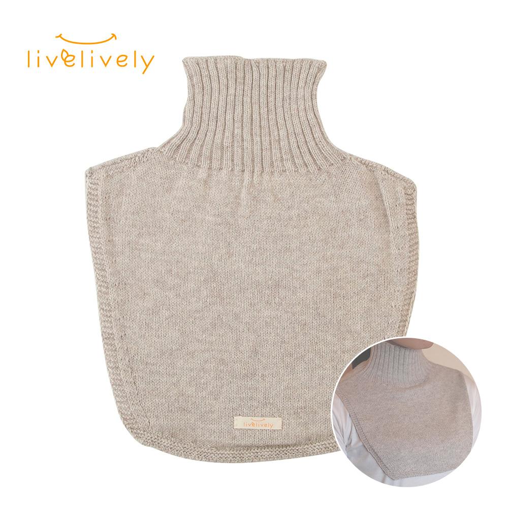 ネックウォーマー リブリブリ 肩付きネックウォーマー オーガニックコットン&ヤクウール 送料無料!