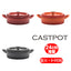 鉄鋳物ホーロー鍋「キャストポット(castpot)」24ｃｍ 浅型