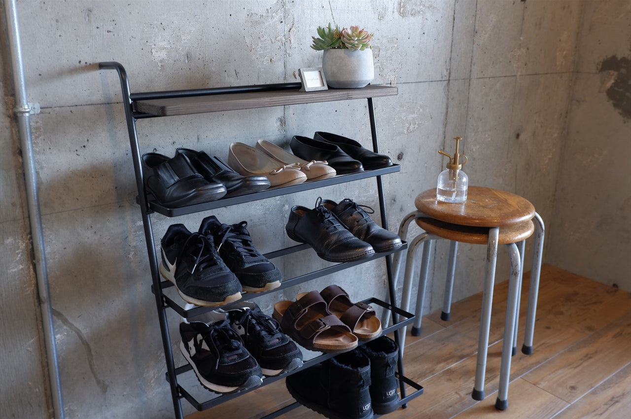 COLLEND　コレンド<br>Iron Shoes Rack アイアンシューズラック　ラック　収納　棚